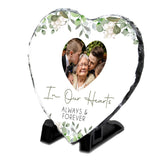 Personalised Memorial Slate | Memorial Photo Slate | Memorial Gift, Memorial Heart Slate, Personalised Memorial Gift, In Our Hearts